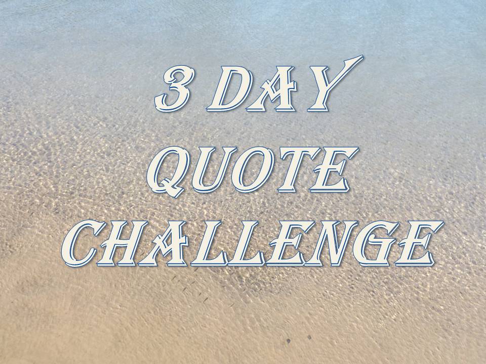 3 DAY QUOTE CHALLENGE ~ DAY&nbsp;2